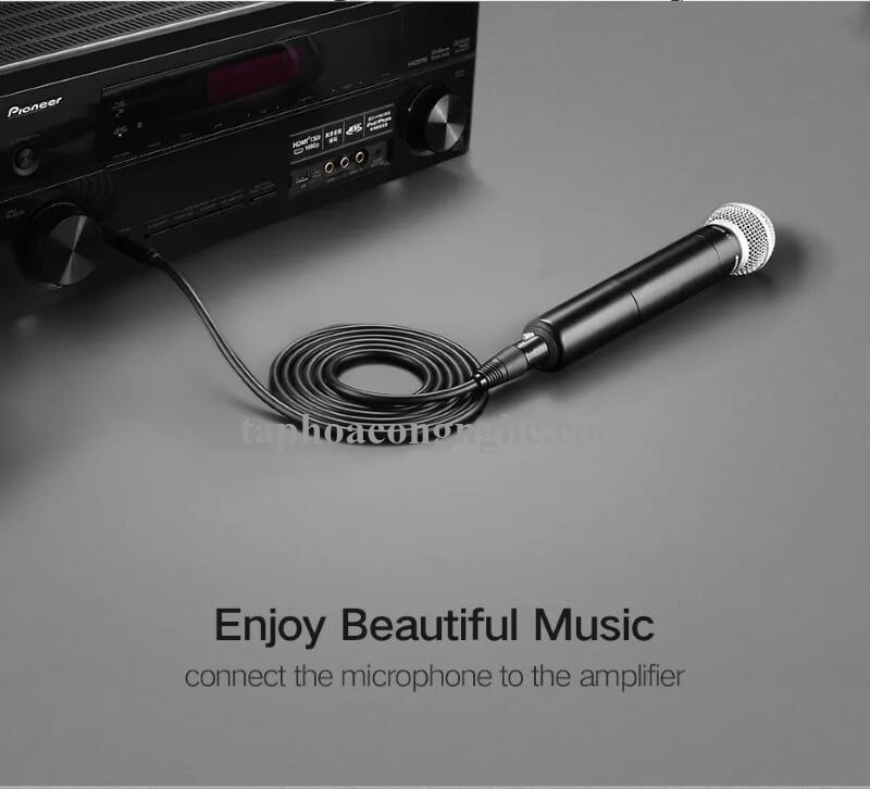 Ugreen 20720 3M màu Đen Cáp âm thanh 6.5mm sang Canon âm AV131 30020720